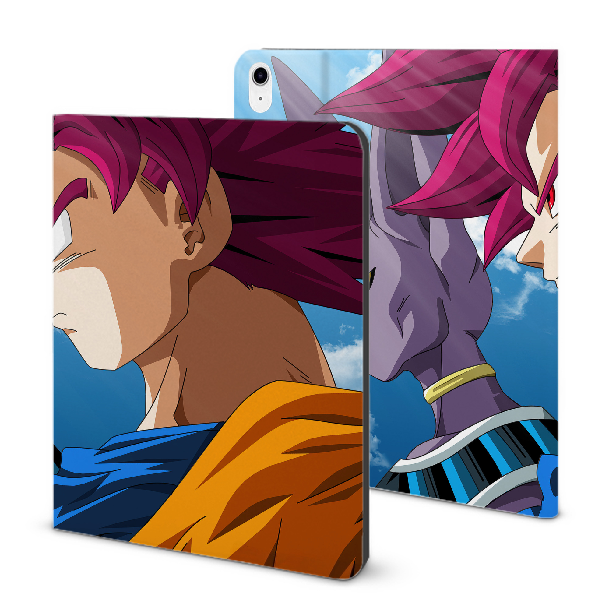 （画像用） ドラゴンボール DRAGON BALL IPad ケース ブック型 PUレザー TPU 耐衝撃 軽量 薄型 ペン収納なし 全面保護 IPad 各モデル対応